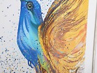 Cuadros impresos pájaros multicolor