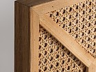 Espejo madera y ratán.