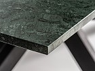 Tablero mesa de mármol verde y negro