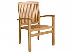 Mesa y 4 sillas de exterior madera de teca