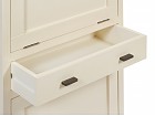 Mueble zapatero blanco puertas abatibles y cajón