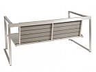 Conjunto de jardín 4 plazas de aluminio