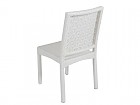 Silla Miami blanca de rattan sintético