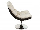 Sillón diseño California de acero y ratán