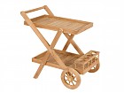 Carrito camarera de madera de teca