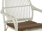 Silla terraza de aluminio y ratán sintético 
