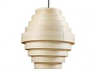 Lámpara de techo bambú y metal forma de colmena