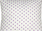 Cojín topos natural morado 45 cm