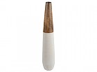 Jarrón pie cerámica blanco 80 cm