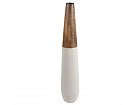 Jarrón pie cerámica blanco 120 cm