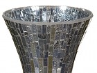 Jarrón de copa mosaico cristal
