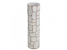 Jarrón poliresina blanco 58 cm