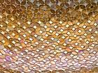 Centro mosaico dorado 47 cm