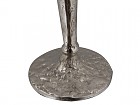 Candelabro aluminio plata 39 cm