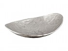 Centro aluminio ovalado plata 35 cm