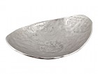 Centro aluminio ovalado plata 35 cm