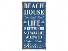 Placa decorativa azul