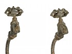 Percha pared forja 3 ganchos
