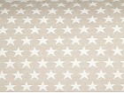 Cojín estrella beige 60x60 cm