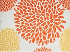 Cojín flor naranja y amarilla