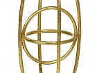Figura oval en oro