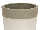 Jarrón estrecho blanco