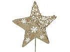 Figura estrella champagne y oro 50 cm