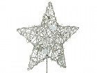 Figura estrella navidad plata 50 cm