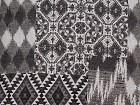 Cojín Carla patchwork negro