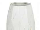 Jarrón cerámica mármol blanco 19x19x36 cm