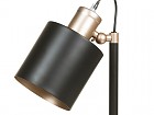Lámpara metal negra 16x15x46 cm