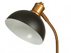 Lámpara metal negra y marrón 42x42x52 cm