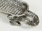 Figura cocodrilo plata