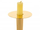 Candelabro dorado 8x8x26 cm