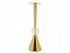 Candelabro dorado 8x8x31 cm