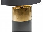 Lámpara dorada y negra cerámica