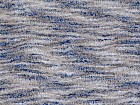 Alfombra estampada azul y blanca 150x80 cm