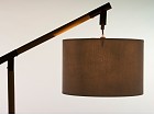 Lámpara de pie hierro y roble 30x30x171 cm
