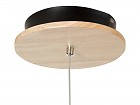 Lámpara techo madera cubo