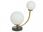 Lámpara mesa metal esferas