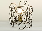 Lámpara mesa industrial formas geométricas