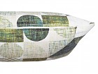 Cojín Damero turquesa 30x50 cm