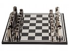 Tablero de ajedrez y piezas de aluminio