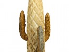 Figuras de 3 cactus decorativos de madera raíz de tecca