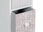 Mueble CD blanco estampado Shabby Chic