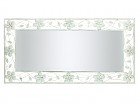 Espejo metal rectangular blanco