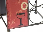Botellero de metal para 4 botellas