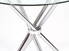 Mesa redonda de cristal con sillas Eames