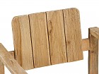 Silla rústica de madera natural