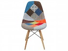 Silla Eames tapizada patchwork